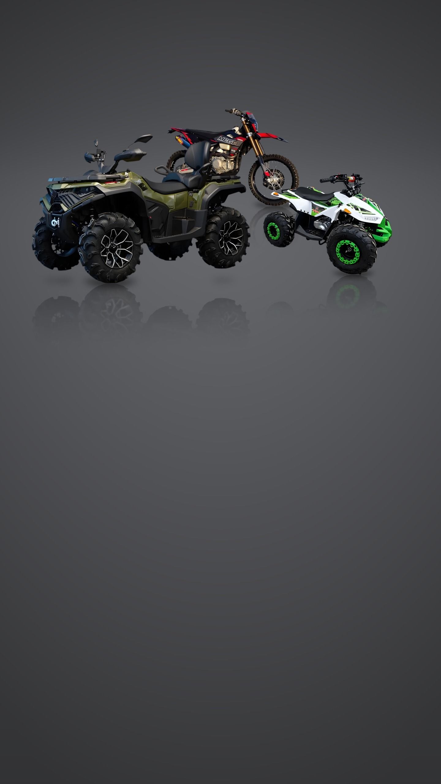 MEGA Blade 700 4x4, MEGA Spark 450X ve MEGA Kids ATV